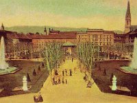 Zrinjevac 1903. godine, južna strana, fontane blizanci.jpg